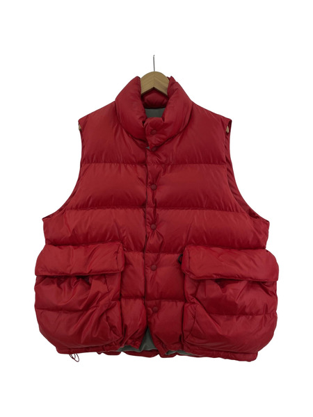 DAIWA PIER39 TECH BACK PACKER DOWN VEST M レッド