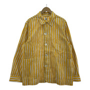 長袖シャツ PERIOD FEATURES ストライプシャツ イエロー