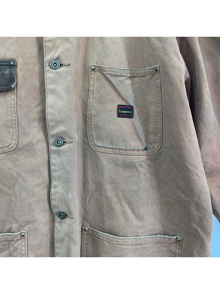 OLD・VINTAGE ジャケット LIBERTO ダック カバーオール 茶 L