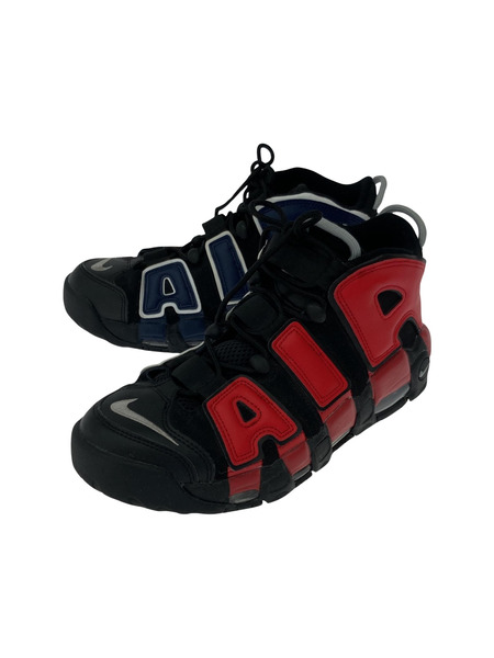NIKE Air More Uptempo '96 Black and University Red