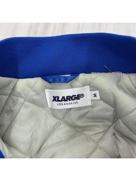 XLARGE バッグロゴスタジャン (M) 青