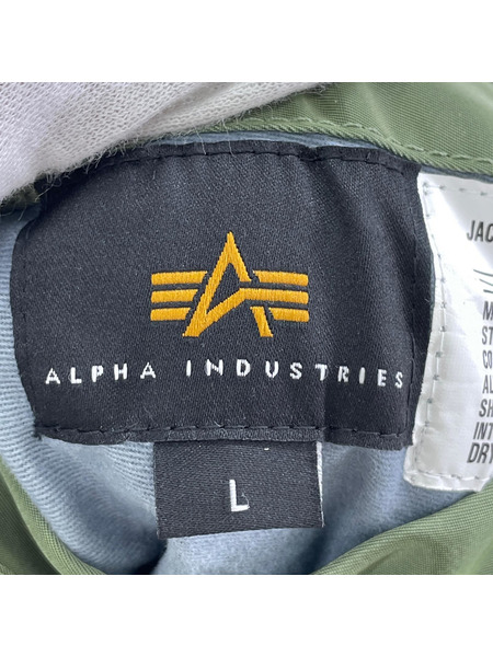 ALPHA フライトジャケット MA-1 カーキ（L）