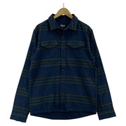 patagonia 長袖シャツ L/S フィヨルドフランネル ネイビー L