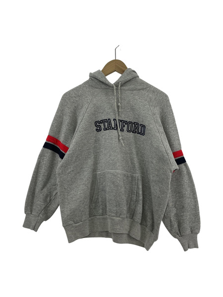 80S頃 スウェットパーカー STANFORD グレー XL