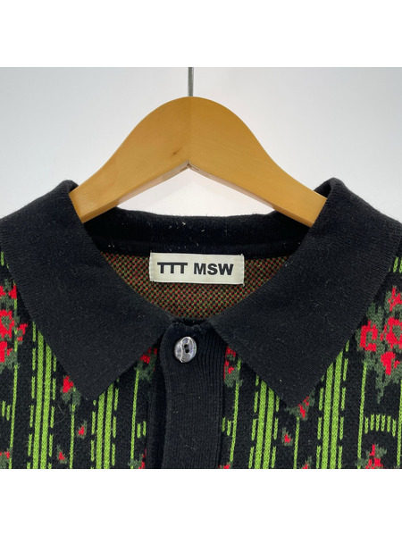 TTT_MSW 長袖シャツ 22SS カーディガン M 総柄