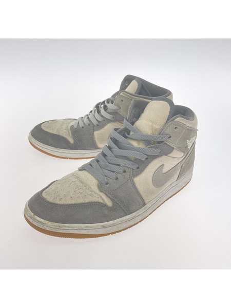 NIKE Air Jordan 1 Mid SE Coconut Milk/Particle Grey 26.5cm[値下]