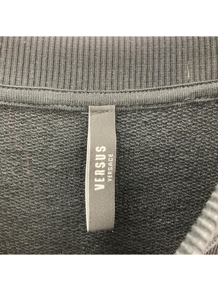 GIANNI VERSACE スウェット・トレーナー VERSUS VERSACE/肩シースルー/BLK[値下]