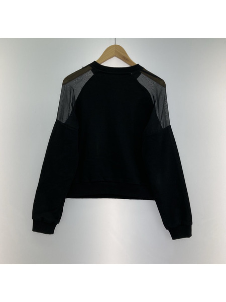 GIANNI VERSACE スウェット・トレーナー VERSUS VERSACE/肩シースルー/BLK[値下]