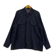 COMOLI 長袖シャツ 22SS 空紡オックス CPOシャツ 2 ネイビー