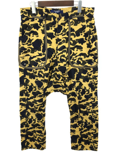 JUNYA WATANABE Camo Print Dropped Utility Trousers XL イエロー[値下]