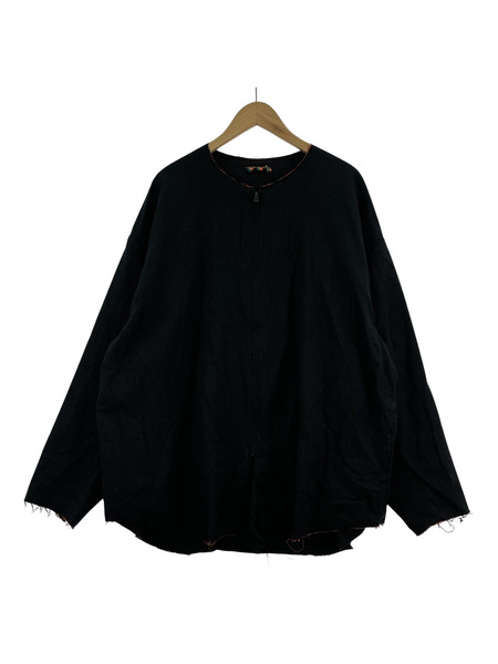 roundabout/L/S Full-Zip No Collar Shirt/2/RA23AW-SH02