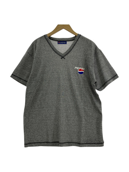 90s-00s PEPSI S/S 胸ロゴ 霜降リtee グレー