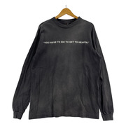 SAINT MICHAEL 24SS LS TEE SAINT CLUB ロンT M 黒