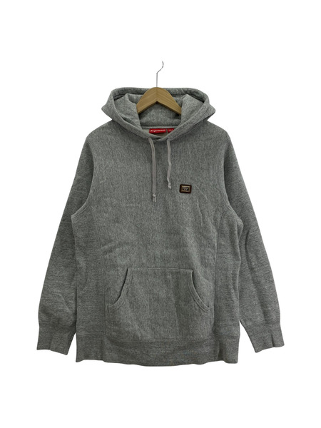 Supreme 12AW Metal Plate Pullover メタルプレートパーカー M グレー