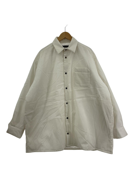 TARO HORIUCHI 2102-SH19-M207 PADDED OVERSIZED SHIRT 白 サイズ2[値下]