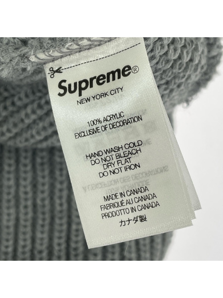 Supreme 23AW Loose gauge Beanie Grey グレー