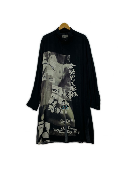 Yohji Yamamoto POUR HOMME 19SS 全部ヤッテ死ネブラウス 2 ブラック