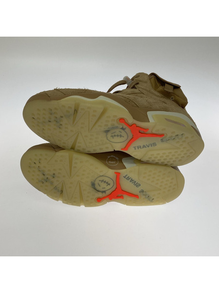 NIKE スニーカー ×Travis Scott AIR JORDAN 6 British Khaki