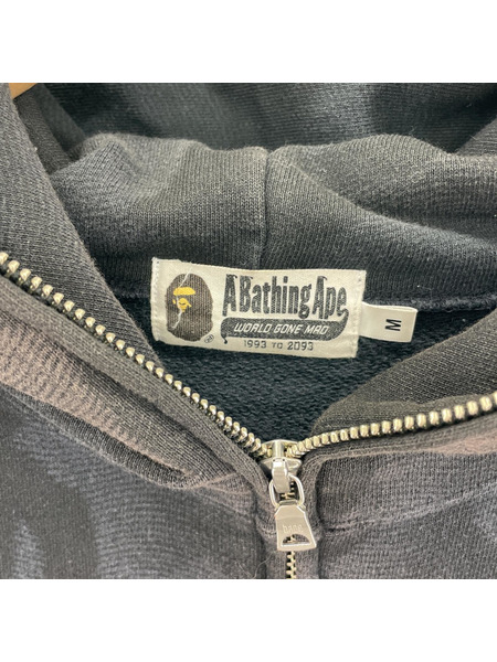 A BATHING APE パーカー(ジップアップ) SHARK PARKA 黒 M[値下]