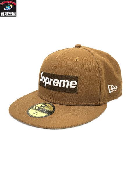 Supreme Money Box Logo New Era Brown帽子
