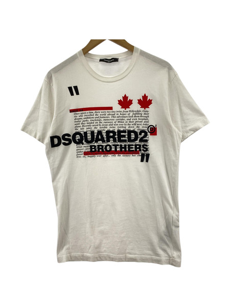 DSQUARED2　S/SプリントTEE WHITE SIZE:XS 01PR/2021/668/1