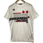 DSQUARED2　S/SプリントTEE WHITE SIZE:XS 01PR/2021/668/1