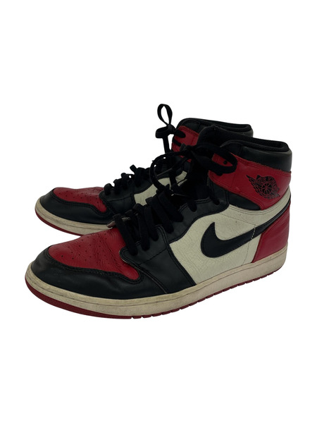 NIKE AIR Jordan 1 Retro High OG Bred Toe 29.0cm