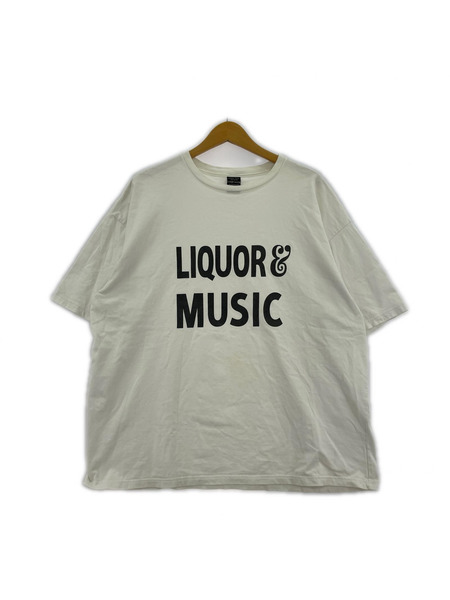 NUMBER (N)INE スウェット・トレーナー LIQUOR MUSIC S/Sカットソー 白 SIZE 4