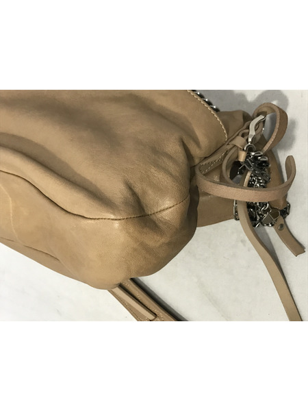 ショルダーバッグ JIMMY CHOO レザーショルダーバッグ ブラウン