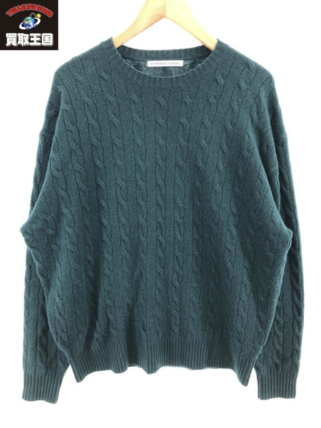 STANDARD JOURNAL 22AW スーパーファインウール C N Cable knit(L)[値下]