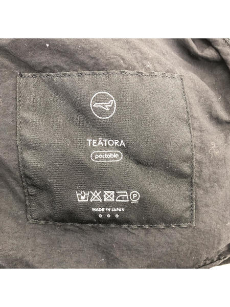 TEATORA DEVICE COAT PACKABLE ブラック