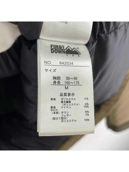 FIRST DOWN × WIND AND SEA ダウンジャケット M ベージュ[値下]