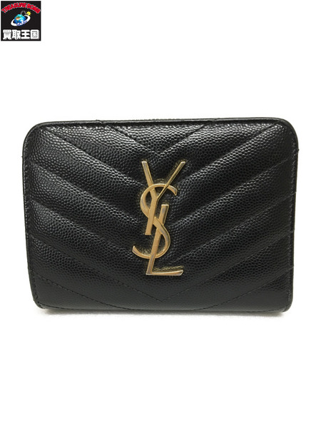 YSL 折り財布 ブラック