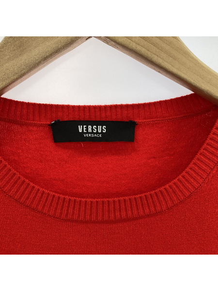 GIANNI VERSACE ニット・セーター VERSACE VERSUS 安全ピン/RED