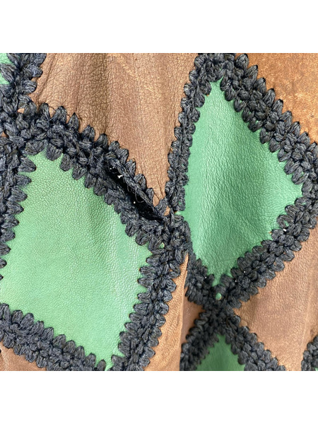 半袖Tシャツ・カットソー レザーツギハギS/Sカットソー