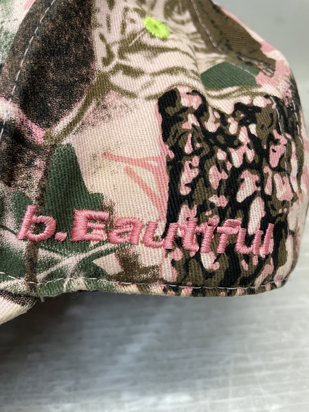 b.Eautiful 25ss b.E HAT 刺繍キャップ C010-HT-008