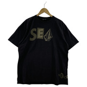 WIND AND SEA×VOLCOM S/SプリントTee（L）黒