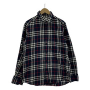 BURBERRY Blue Vintage Check Cotton Flannel Shirt (M)