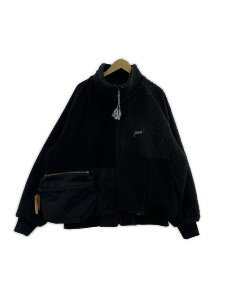 gilet Patagonia REMAKE FLEECE JACKET 黒