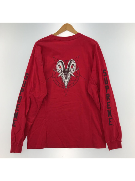 10AW/Supreme/Sean Cliver/Lucifer L/S Tee/M/RED