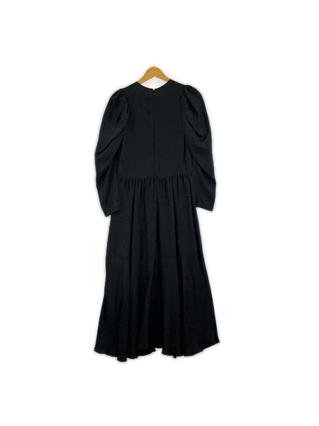 STELLA McCARTNEY 長袖ワンピース 総柄ドレス 黒