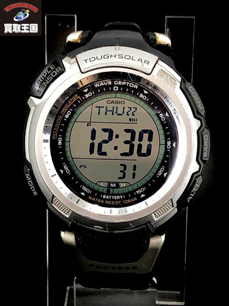 CASIO PRO TREK 電波ソーラー 腕時計 デジタル 黒[値下]｜商品番号：2100174382105 - 買取王国ONLINESTORE