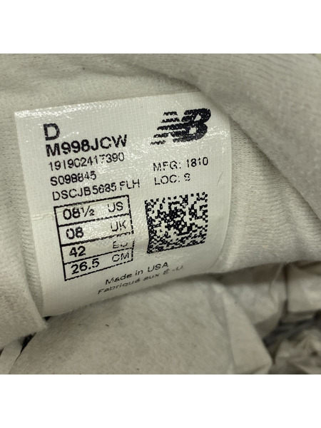 NEW BALANCE M998JCW　J.CREW別注 USA製 26.5cm[値下]