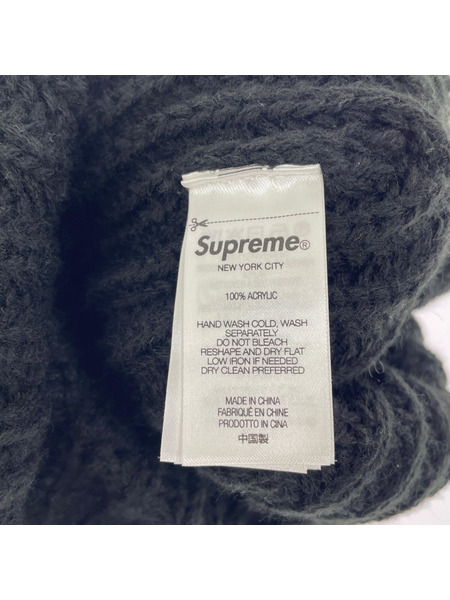 Supreme 24AW Classic Logo Chunky Ribbed Beanieクラシックロゴビーニー