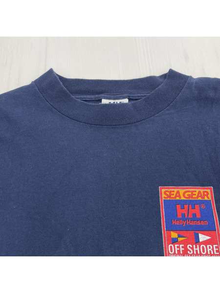 HELLY HANSEN SEA GEAR 90s/USA製 S/S Tシャツ(L) ネイビー