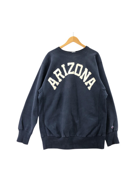 90s Champion RW ARIZONA 刺繍スウェット ネイビー XXL