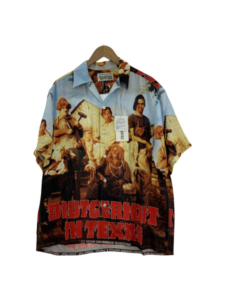 WACKO MARIA×THE TEXAS CHAINSAW MASSACRE 悪魔のいけにえ 22SS S/S HAWAIIAN SHIRT TYPE-5 アロハシャツ M TTCM-WM-HI05