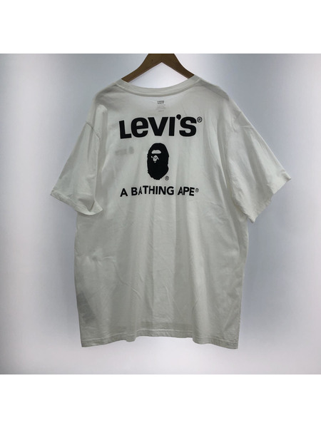 Levi's A BATHING APE Tシャツ WHT (XL)