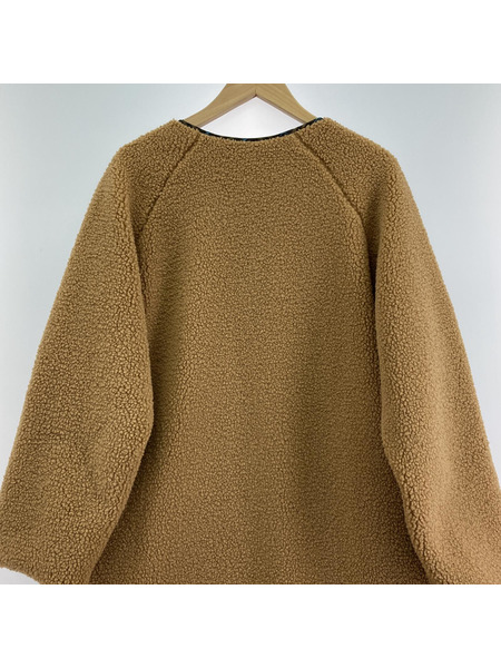 ear PAPILLONNER/チェック×ボアリバーシブルコート