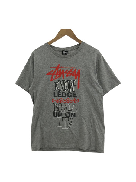 STUSSY ワールドツアー S/Sカットソー S GRY[値下]